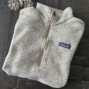 Patagonia 1/4 Zip-Up Gray Sweater